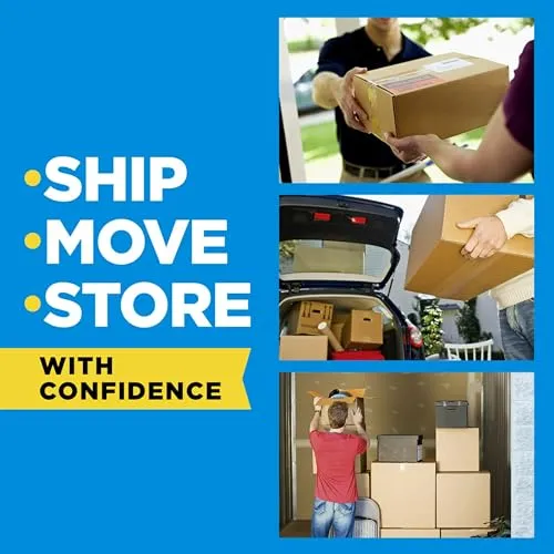 Scotch Heavy Duty Shipping Tape and Moving Packing Tape, Clear, Packing and Moving Supplies, 1.88 in. x 22.2 yd., 6 Tape Rolls with Dispensers