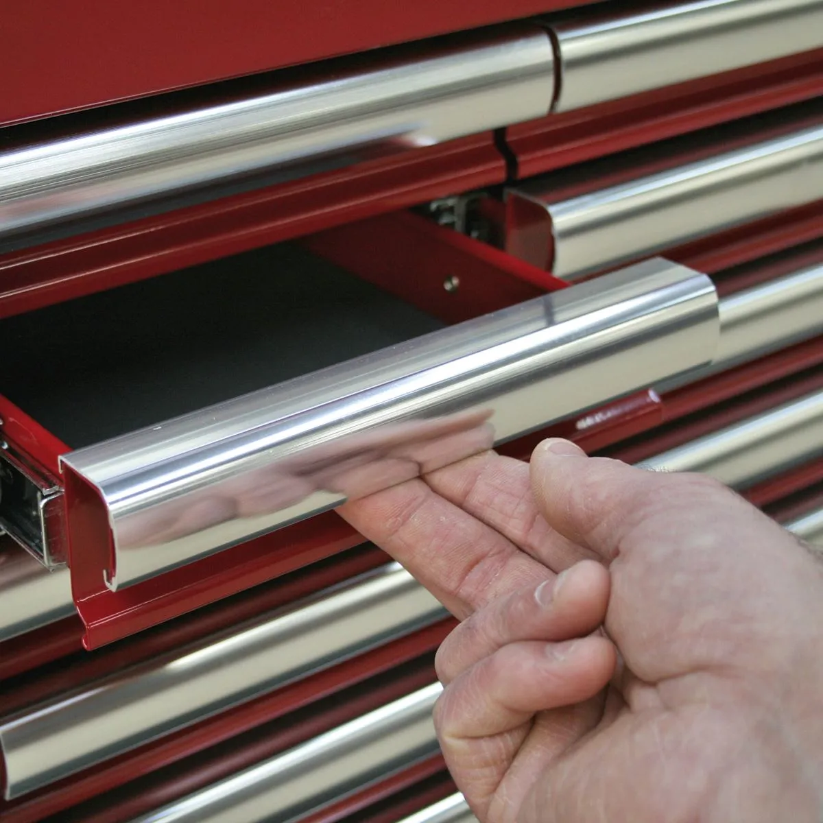 Sealey Superline Pro Topchest 10 Drawer with Ball-Bearing Slides Heavy-Duty - Red