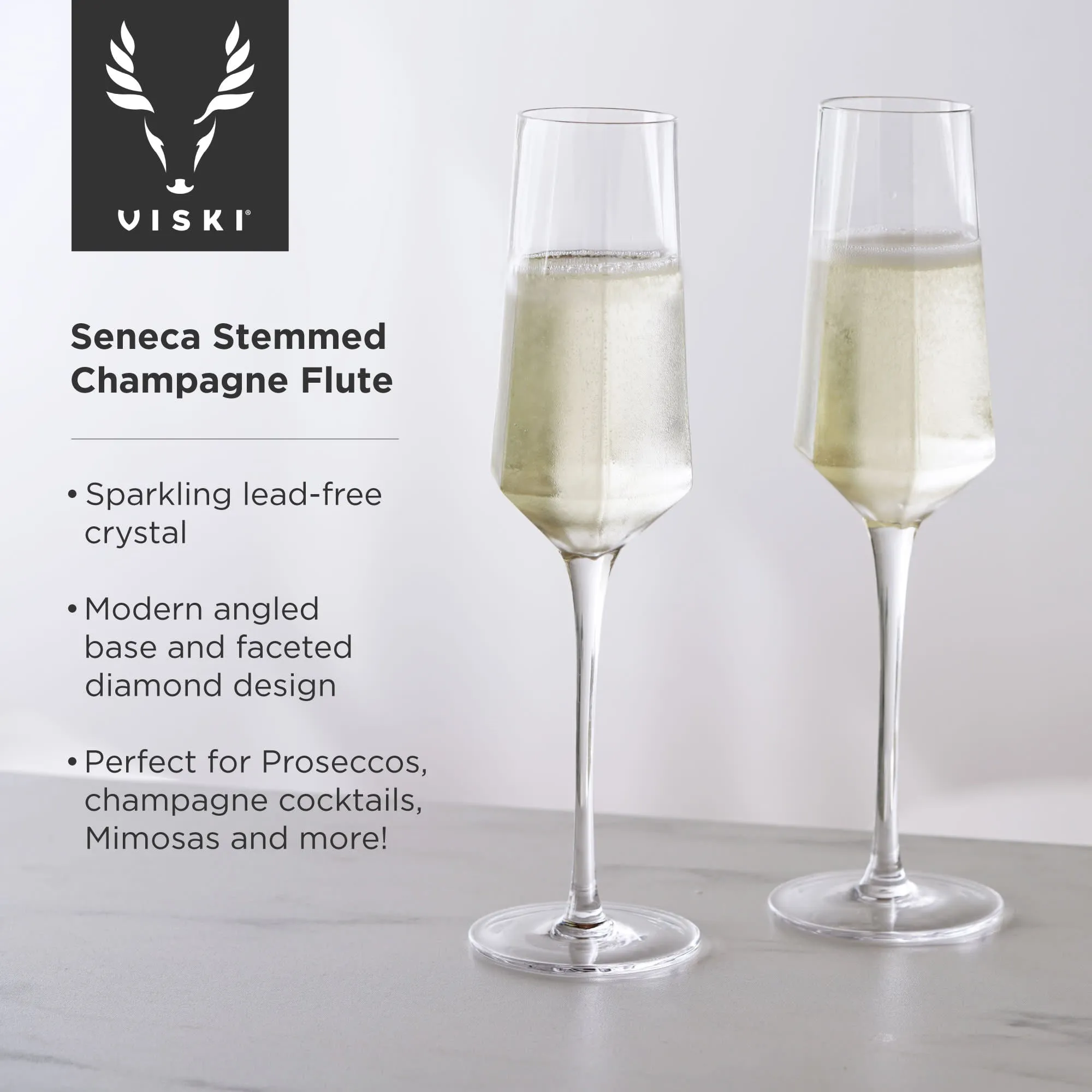 SENECA STEMMED CHAMPAGNE FLUTE