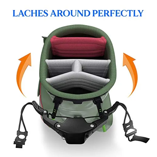 SereneLife 2 Wheel Golf Push Cart - Lightweight Folding Walking Push Cart Roller Golf Bag Holder w/Foot Brake, Upper/Lower Bracket w/Elastic Strap, Bag Storage Holder SLGZX3