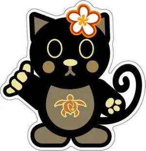 Shaka Cat Decal