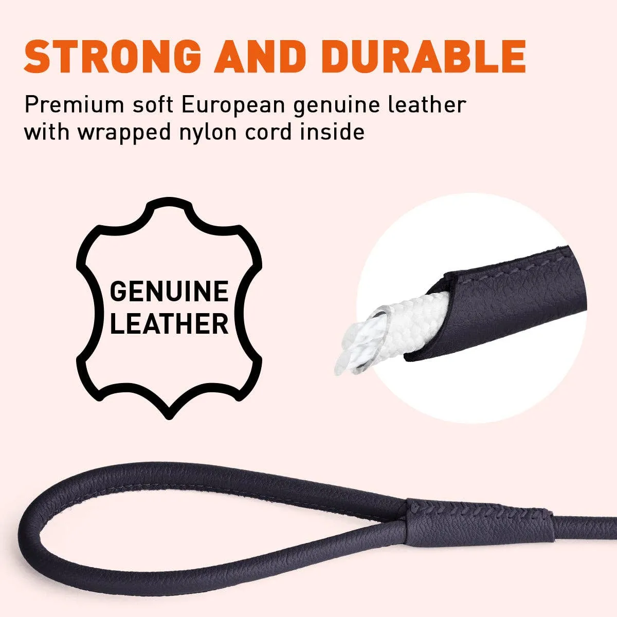 Soft Leather Round Lead