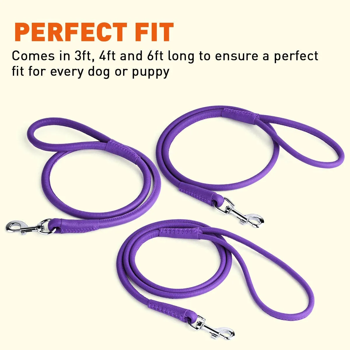 Soft Leather Round Lead