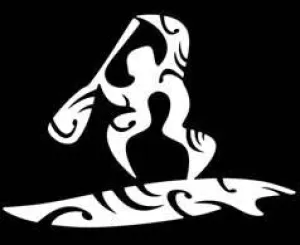 Stand Up Paddler Tribal Decal