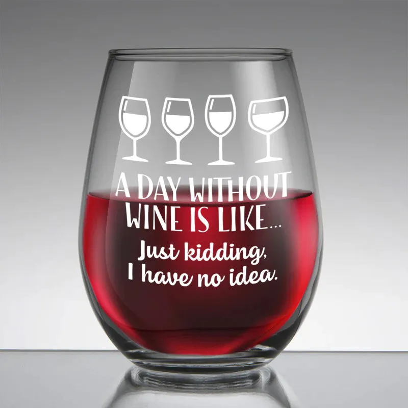 Stemless Wine Glass