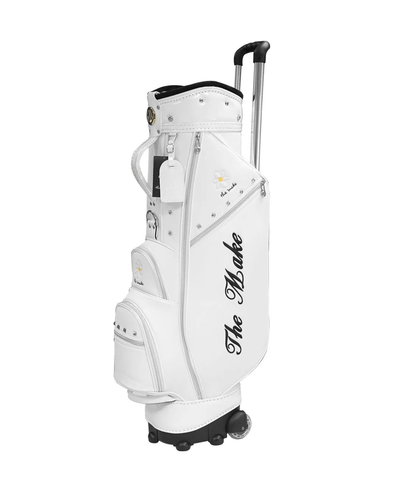 THE MAKE - Rosa Wheel Caddie Bag - White