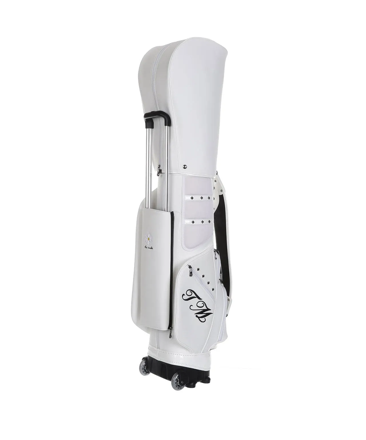 THE MAKE - Rosa Wheel Caddie Bag - White