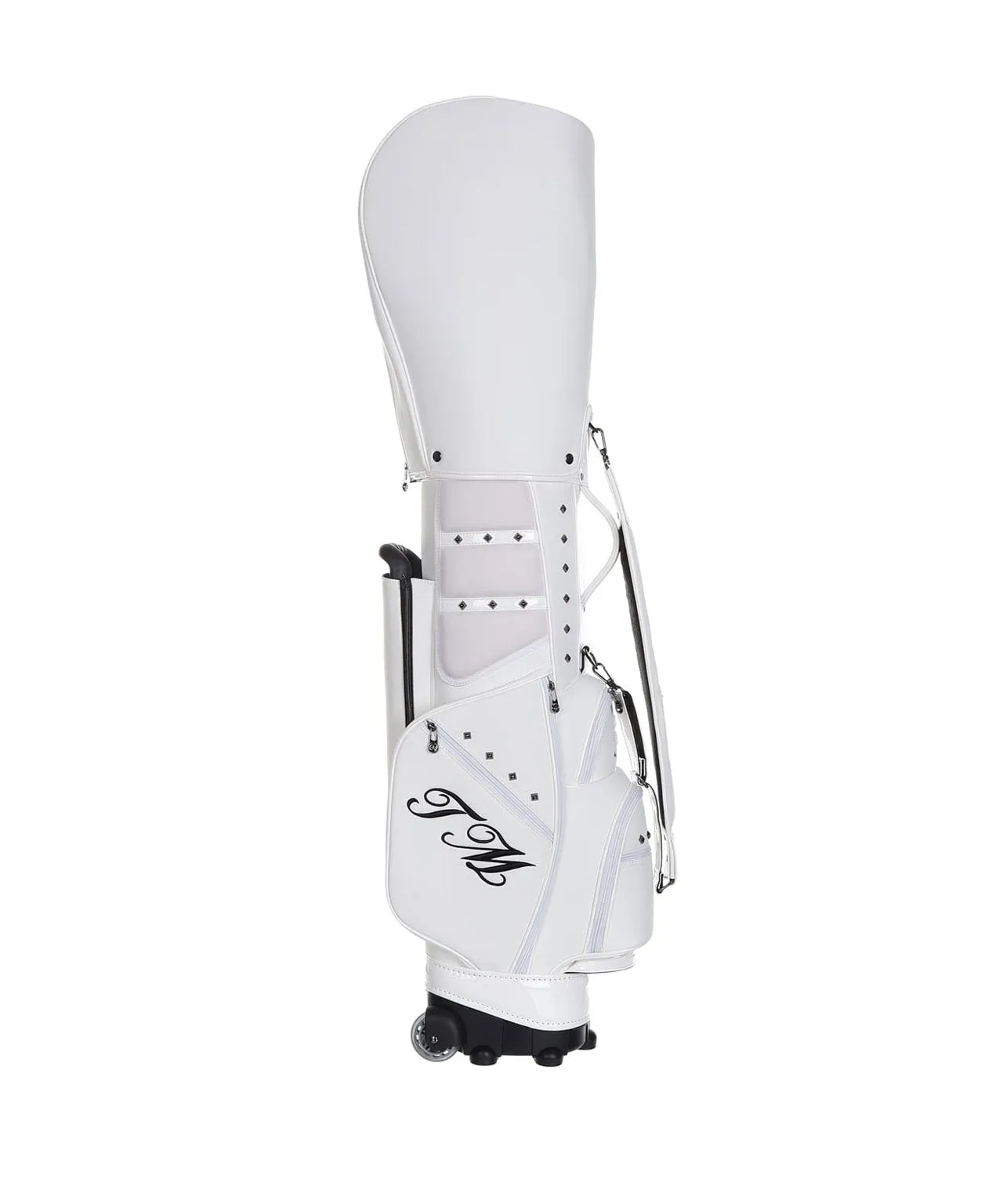 THE MAKE - Rosa Wheel Caddie Bag - White