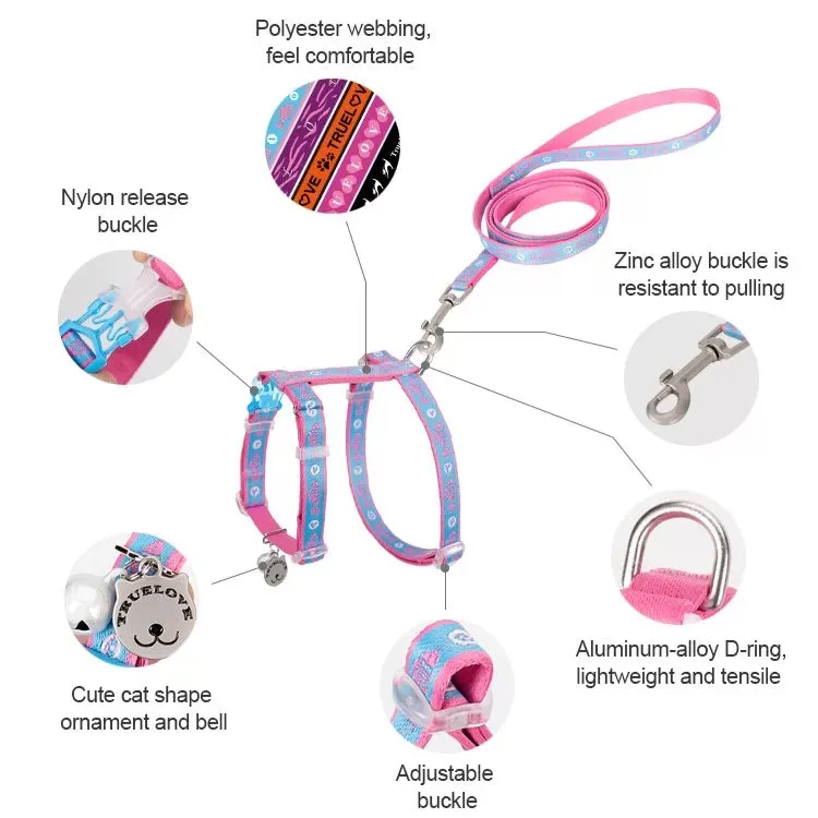 TrueLove Cat Harness and Leash Set TLH3912