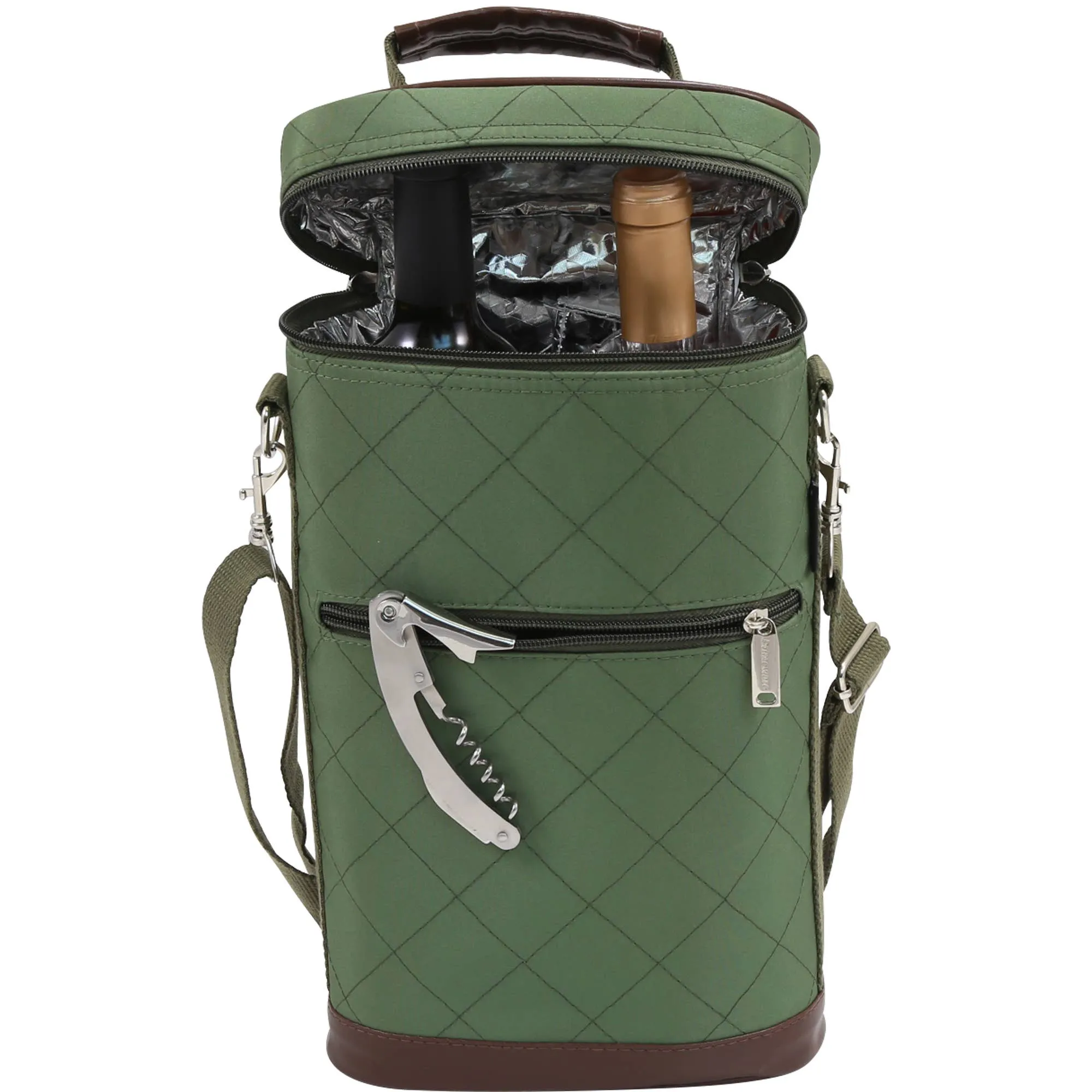 Two Bottle Insulated Wine Carrier
