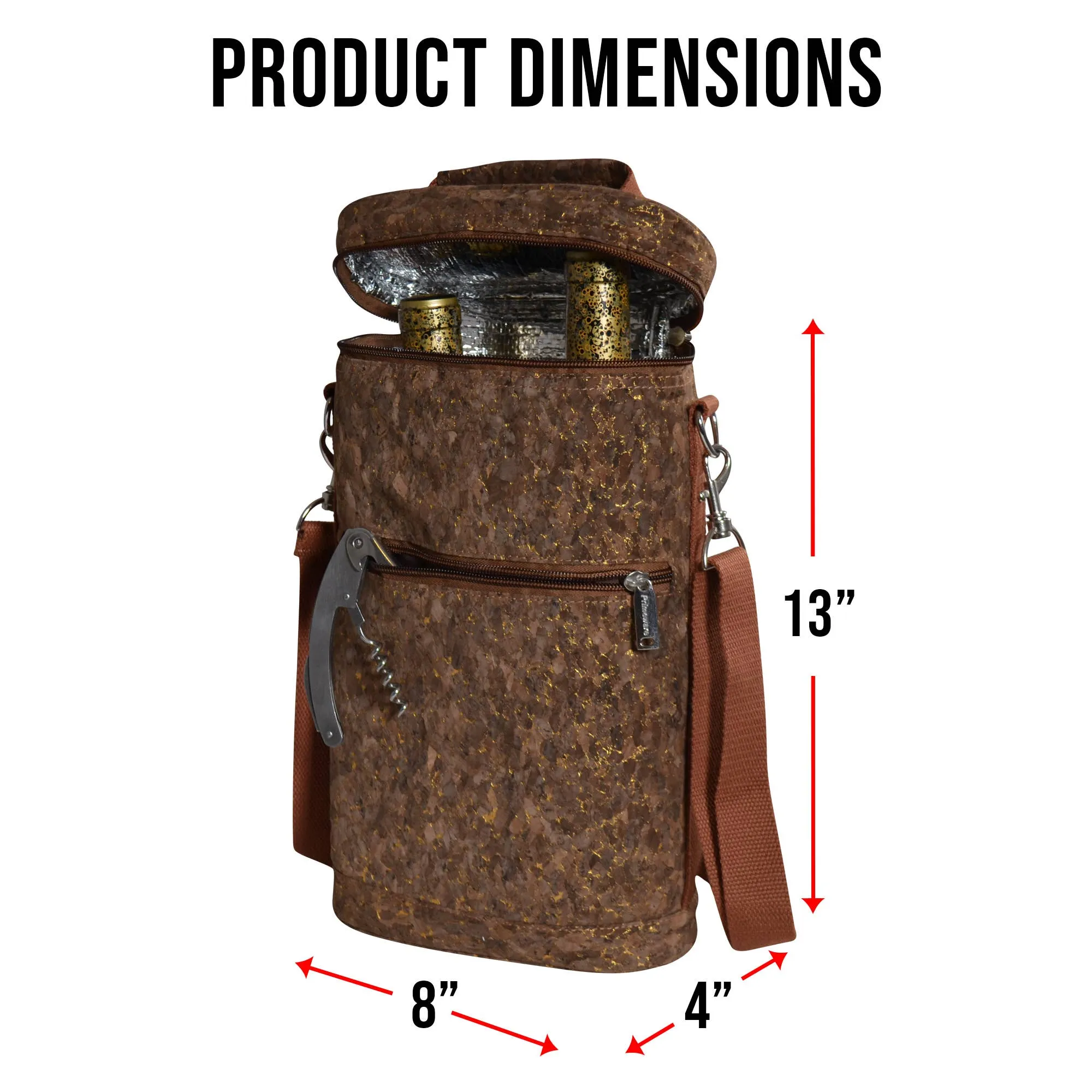 Two Bottle Insulated Wine Carrier