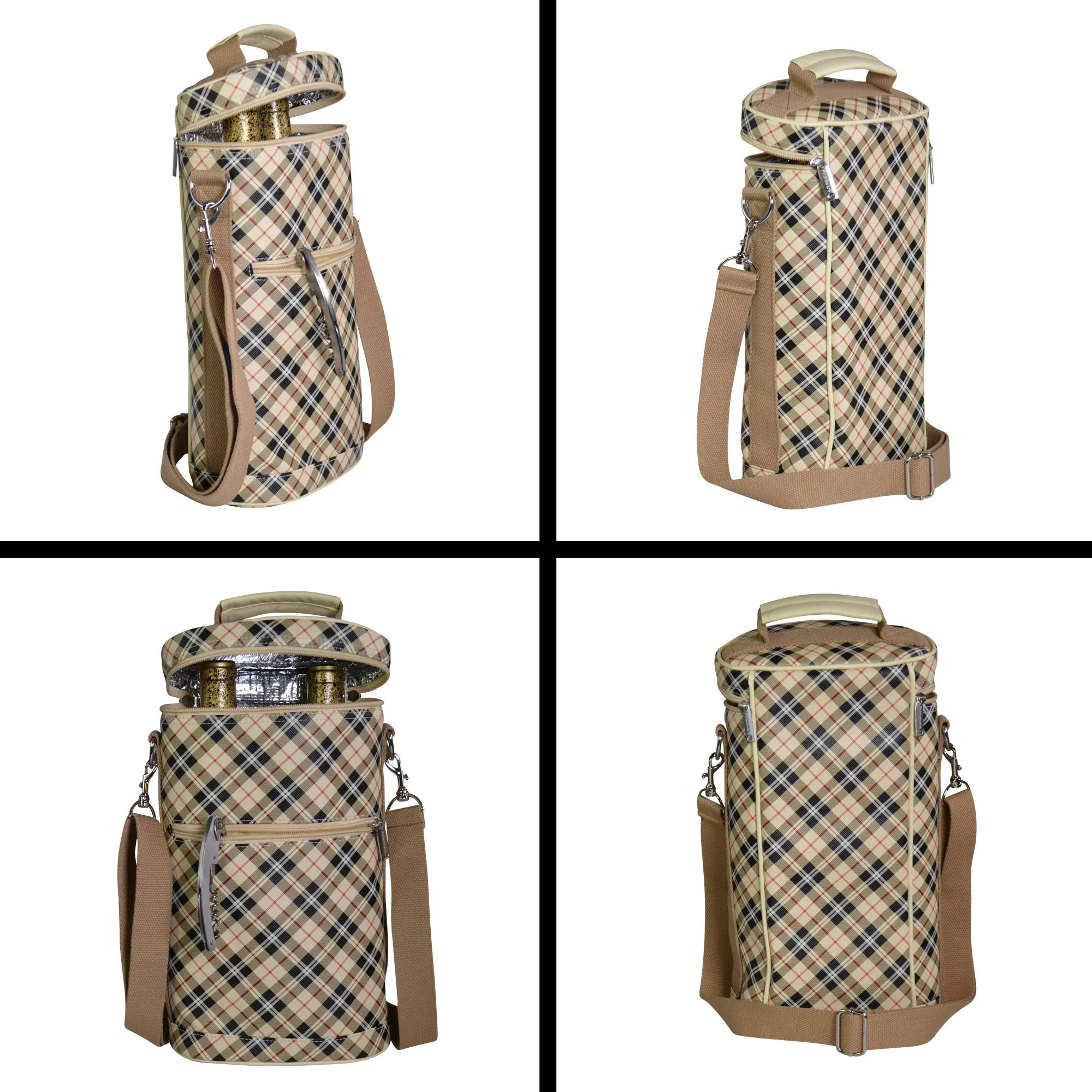 Two Bottle Insulated Wine Carrier