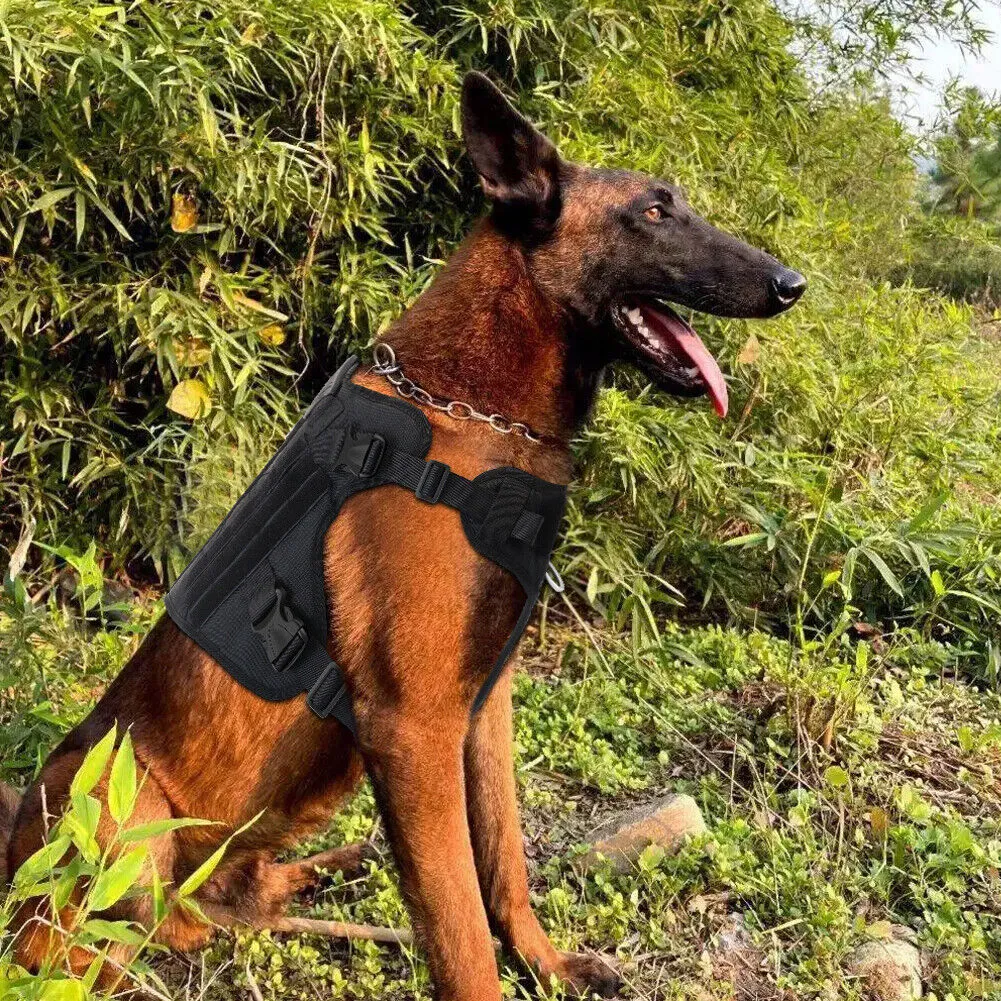 US Tactical Police K9 Training Dog Harness Military Adjustable Nylon Vest Leash