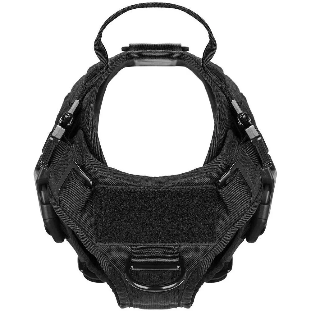US Tactical Police K9 Training Dog Harness Military Adjustable Nylon Vest Leash