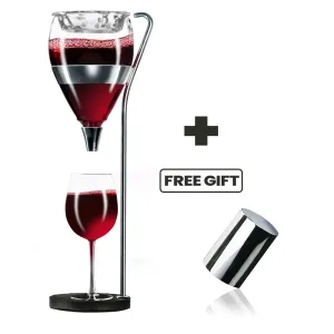 Vagnbys Wine Aerator & Decanter - Table Tower   FREE GIFT - Wine Stopper