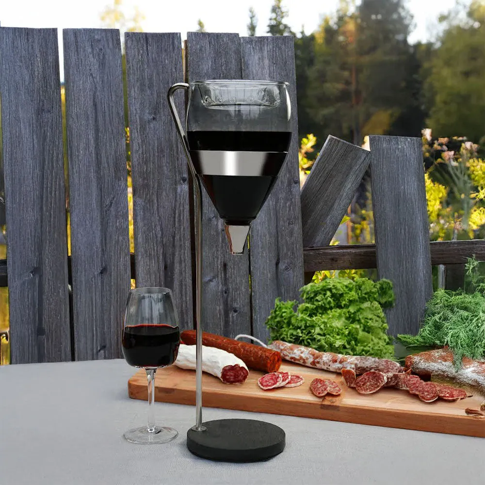 Vagnbys Wine Aerator & Decanter - Table Tower   FREE GIFT - Wine Stopper
