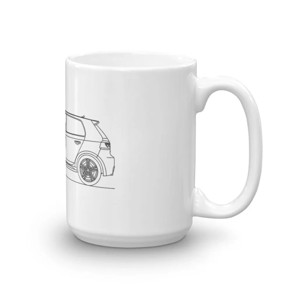Volkswagen Golf R MK6 Silhouette Mug
