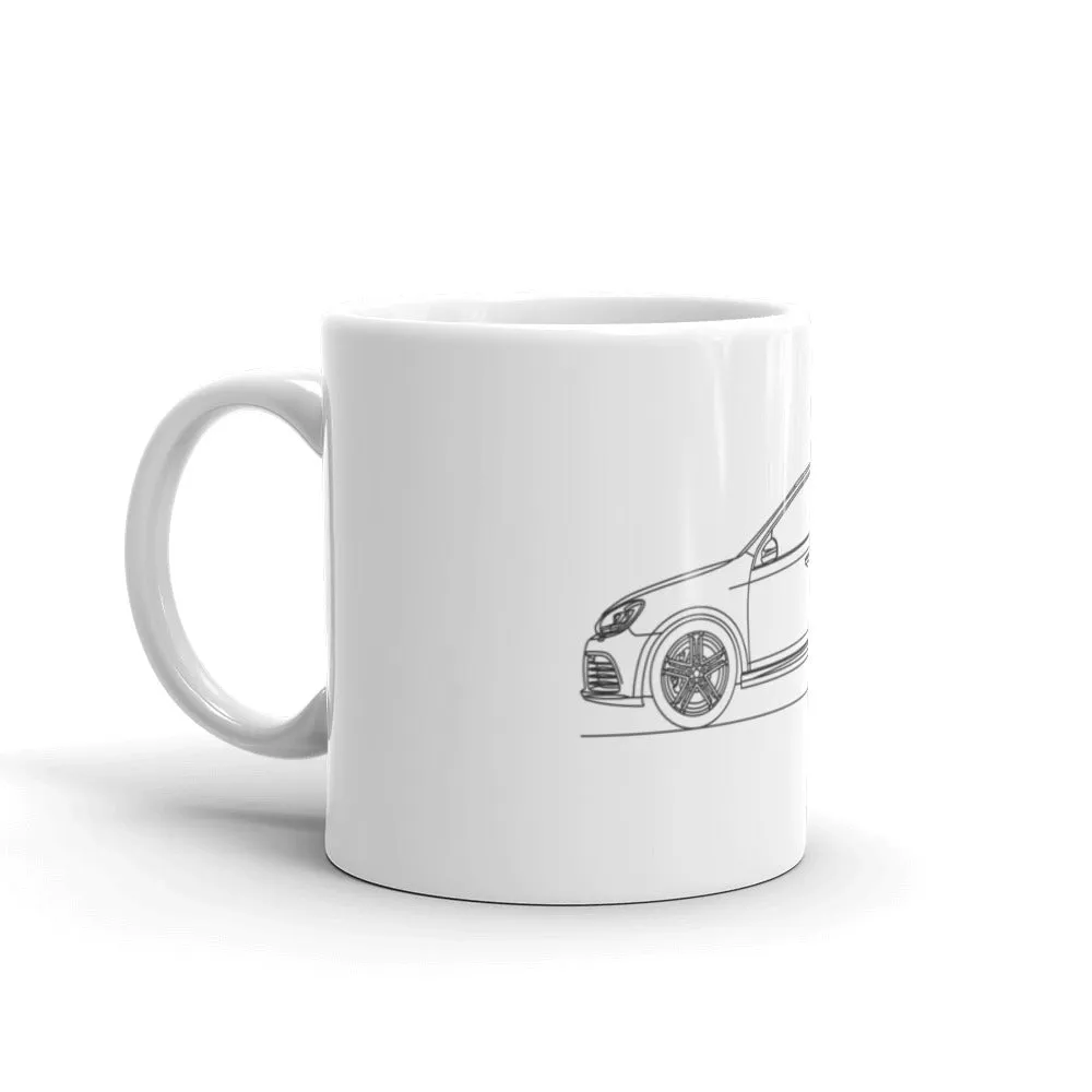 Volkswagen Golf R MK6 Silhouette Mug