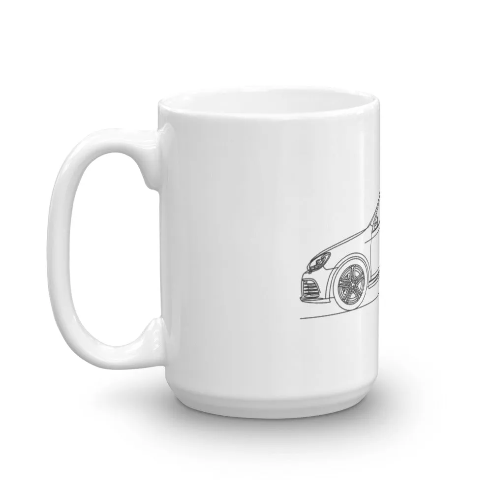 Volkswagen Golf R MK6 Silhouette Mug