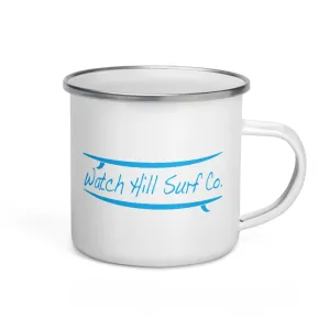 Watch Hill Surf Co. 'Parallel Boards' Enamel Mug (Cyan)