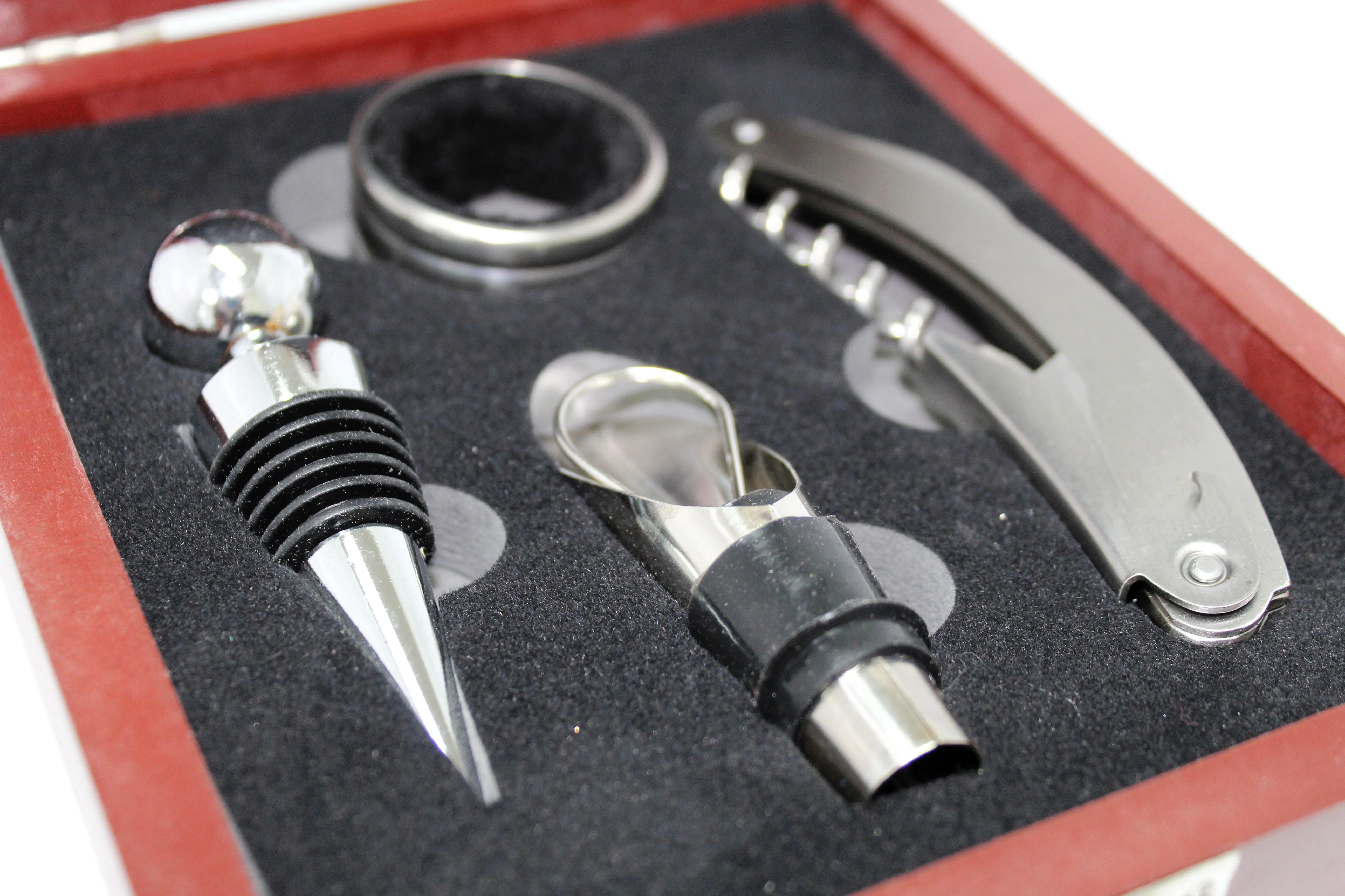 Wine Bottle Opener & Stopper Gift Set