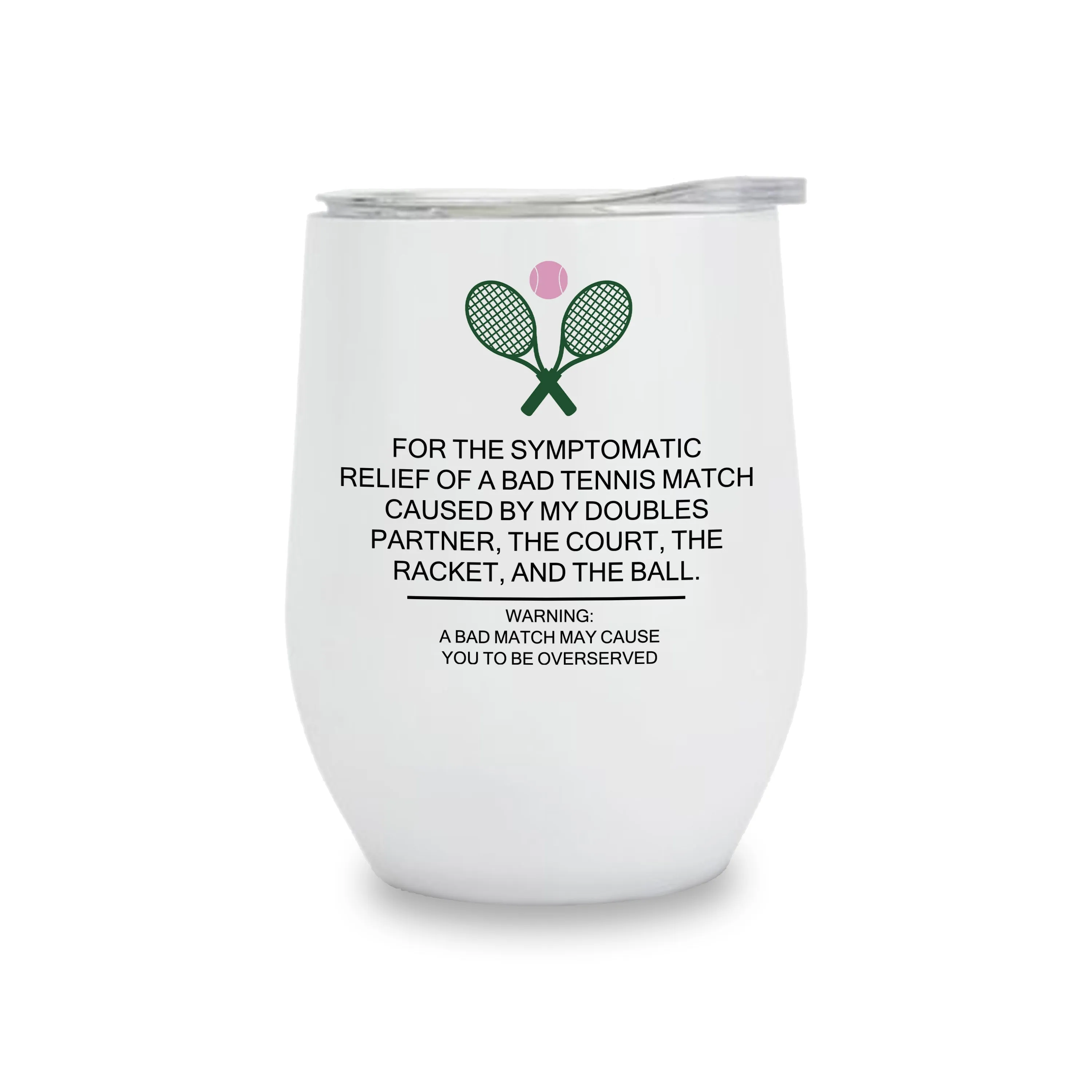 Wine Tumblers - Tennis Relief
