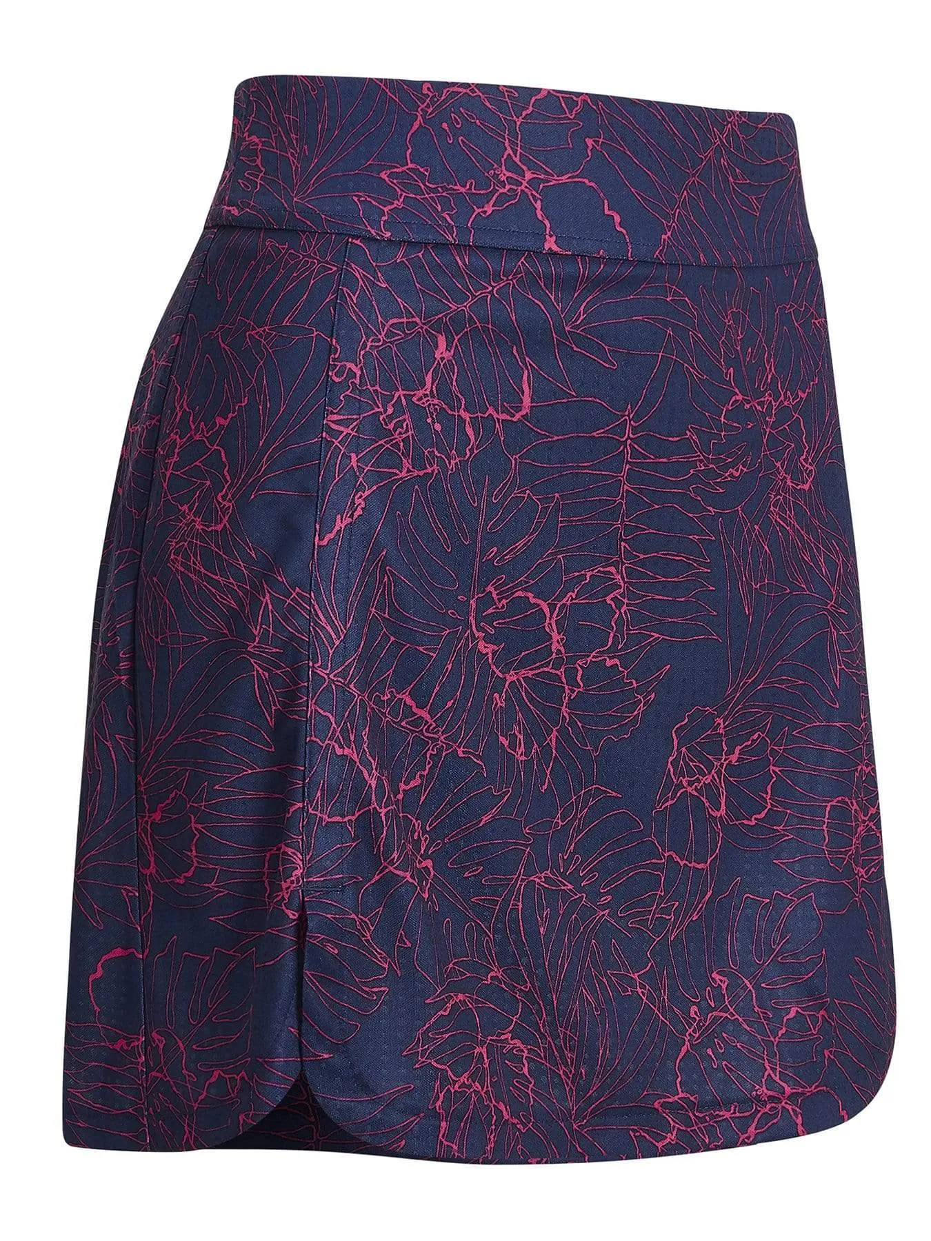 Womens Tropical Print Skort