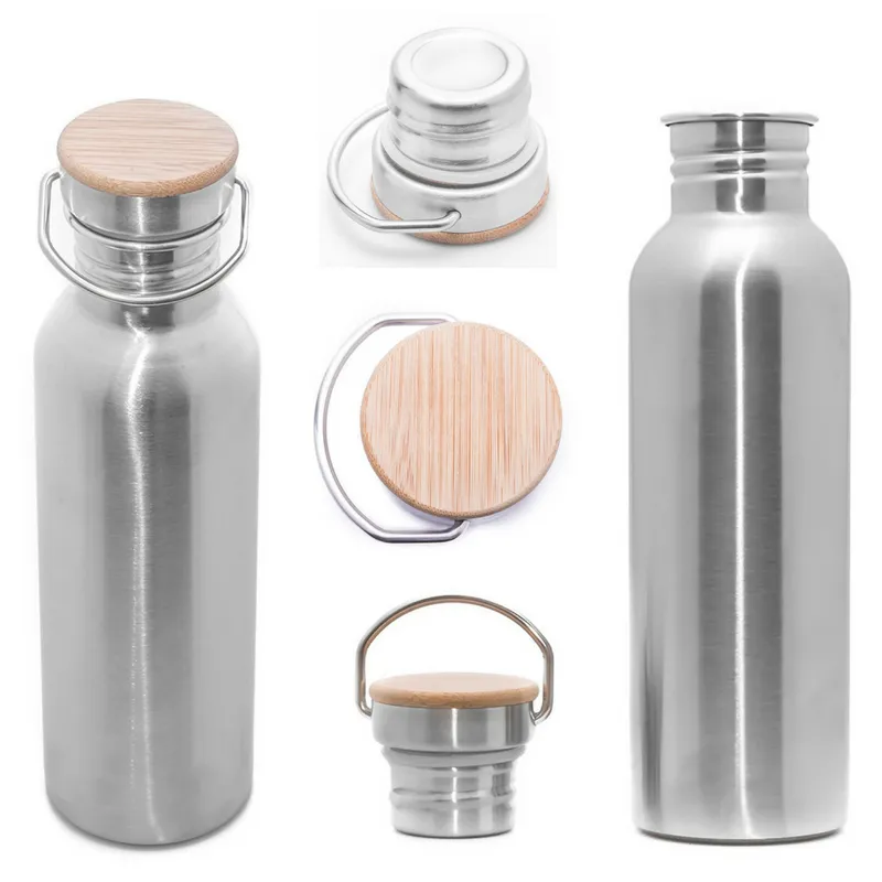 Wood Cap Stainless Steel Bottle (500ml)