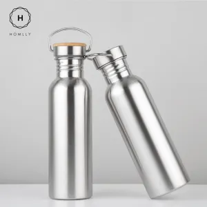 Wood Cap Stainless Steel Bottle (500ml)